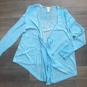 Chico’s open front drape cardigan